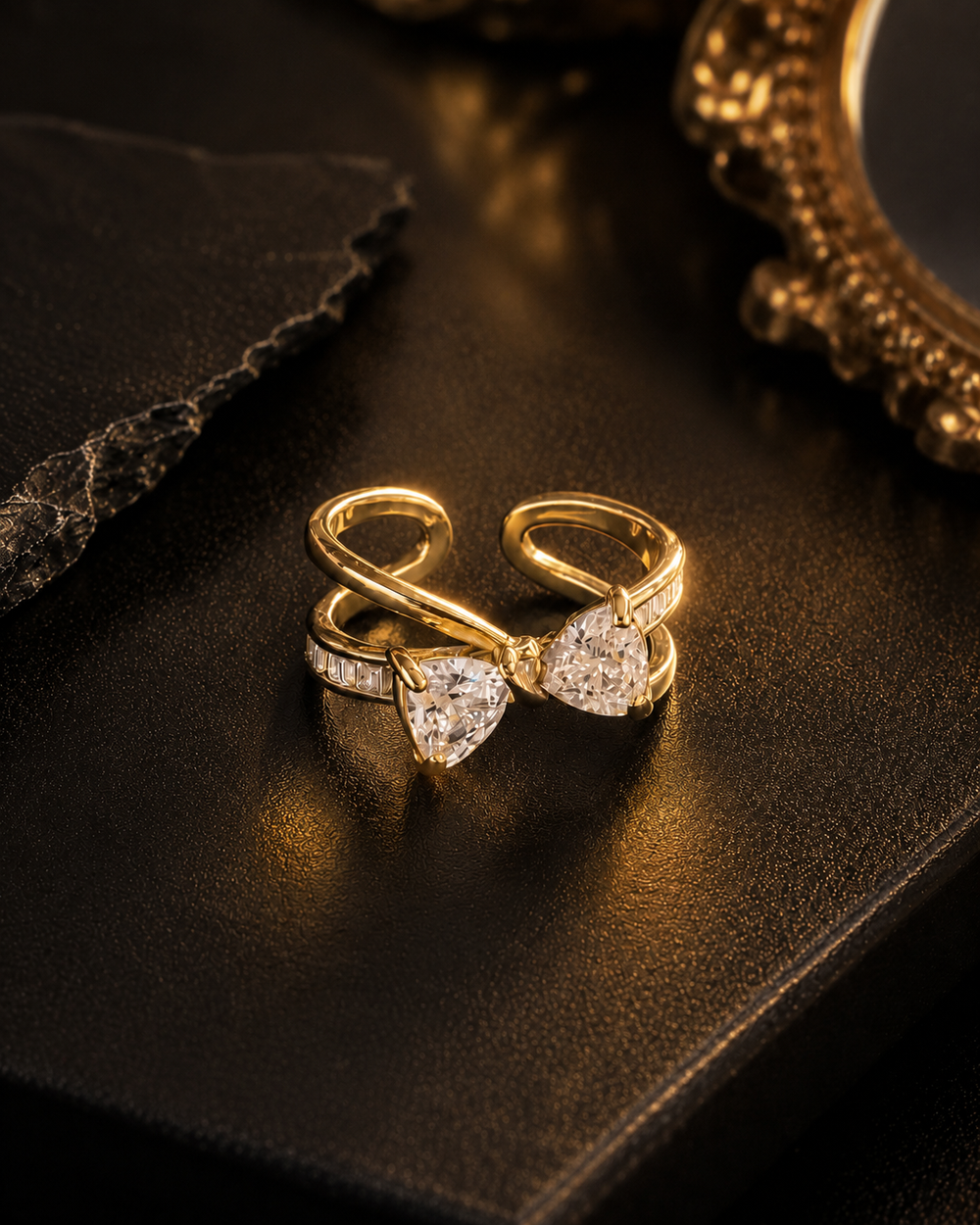 Crystal Bow Ring