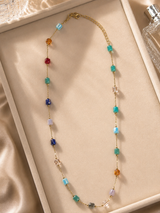 Multicolour colour candy Beaded Necklace thumbnail 2