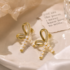 Pearl Bow Earrings