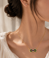 Mystic Topaz Infinity Pendant Necklace