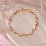 Viral Tulip Bracelet Purple Pink White thumbnail 1