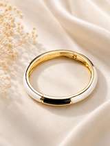 Viral Enamel Bangle – Black & White thumbnail 4