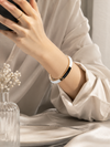 Viral Enamel Bangle – Black & White