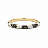 Viral Enamel Bangle-Black & White thumbnail 1
